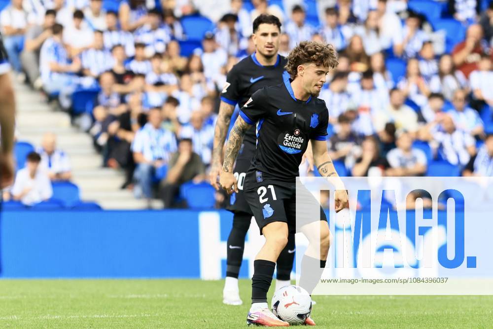 ESP LaLiga EA Sports Real Sociedad RC Deportivo La Coruna Mario Soriano of RC Deportivo during the LaLiga EA Sports match between Real Sociedad and RC Deportivo played at Anoeta Stadium in Gipuzkoa on October 11, 2026, in Spain. Spanish Soccer