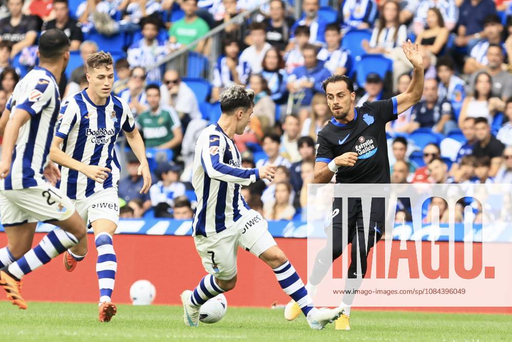 ESP LaLiga EA Sports Real Sociedad RC Deportivo La Coruna Giacomo Quagliata of RC Deportivo during the LaLiga EA Sports match between Real Sociedad and RC Deportivo played at Anoeta Stadium in Gipuzkoa on October 11, 2026, in Spain. Spain Soccer