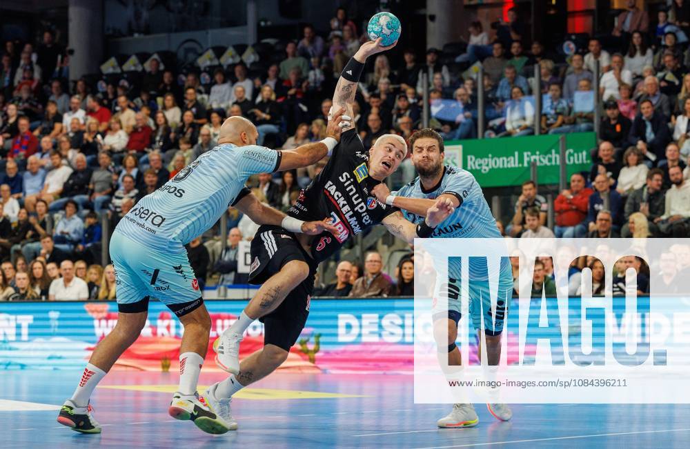Handball 1st Bundesliga OPEL HBL 2026–2027 Season, Matchday 8: HC Erlangen (Nuremberg Metropolitan Region) vs. HCE MT Melsungen Women s Team Adrian Sipos 8, MT Melsungen Marek Nissen 6, HC Erlangen HCE Olle Forsell Schefvert 25, MT Melsungen