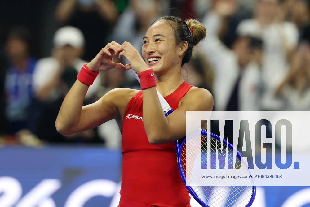 (261011) -- BEIJING, Oct. 11, 2026 -- Zheng Qinwen reacts after the women s singles final between Zheng Qinwen of China and Mirra Andreeva of Russia at 2026 China Open tennis tournament in Beijing, China, Oct. 11, 2026. ) (SP)CHINA-BEIJING-TENNIS-CHINA OPEN-WOMEN S SINGLES-FINAL (CN) ZhangxChenlin