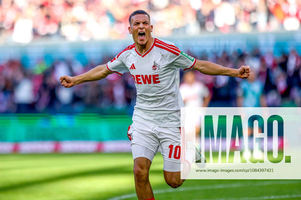 Soccer, Bundesliga, 1. FC Köln vs. Borussia Mönchengladbach, RheinEnergieSTADION, Matchday 5, 2026–2027 Season. Celebration after Said El Mala’s goal to make it 2–1. 1. FC Köln. 10. DFB regulations prohibit any use of photographs as image sequences and or quasi-video. Photo: WilkowskixPressefotoKochx. North Rhine-Westphalia, Germany