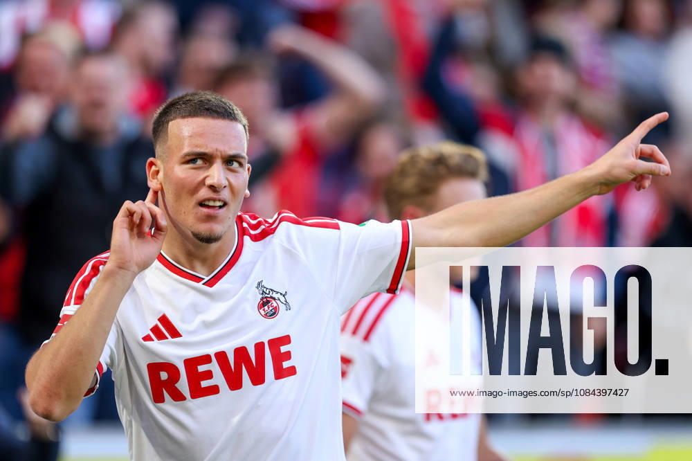 Soccer, Bundesliga, 1. FC Köln vs. Borussia Mönchengladbach, RheinEnergieSTADION, Matchday 5, 2026–2027 Season. Celebration after Said El Mala’s goal to make it 2–1. 1. FC Köln. 10. DFB regulations prohibit any use of photographs as image sequences and or quasi-video. Photo: WilkowskixPressefotoKochx. North Rhine-Westphalia, Germany