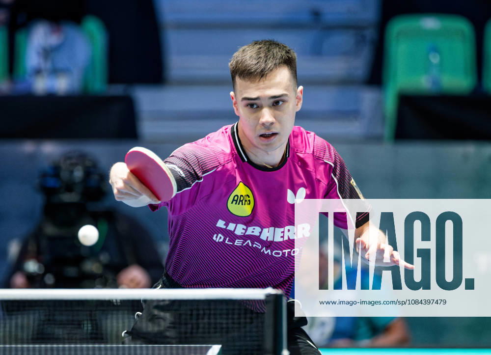 Kay Stumper of SV Muelhausen, Germany (photo ms1292b) at the 2026 European Table Tennis Championships in Ljubljana LJUBLJANA, SLOVENIA, OCTOBER 11, 2026 Kay Stumper Post SV Muelhausen, Germany (photo ms1292b) in action at the European Table Tennis Championships at Stozice Arena, Ljubljana, Slovenia. Photo by Manfred Schillings. Ljubljana, Stozice Arena, Slovenia