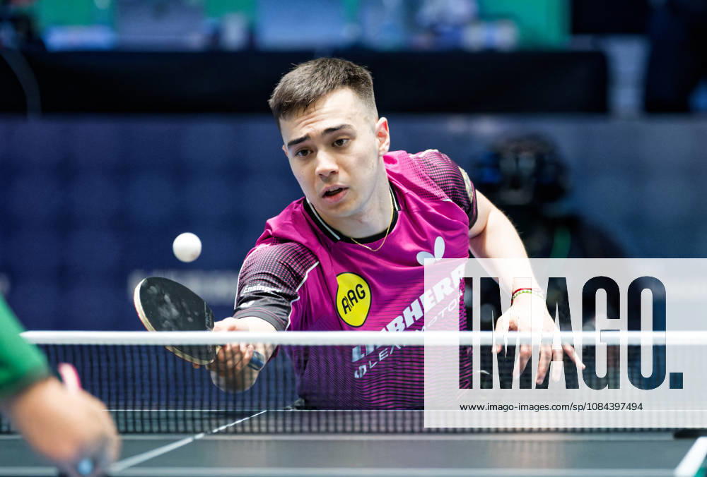 Kay Stumper of SV Muelhausen, Germany (photo ms1295b) at the 2026 European Table Tennis Championships in Ljubljana, LJUBLJANA, SLOVENIA, OCTOBER 11, 2026 Kay Stumper Post SV Muelhausen, Germany (photo ms1295b) in action at the European Table Tennis Championships at Stozice Arena, Ljubljana, Slovenia. Photo by Manfred Schillings. Ljubljana, Stozice Arena, Slovenia
