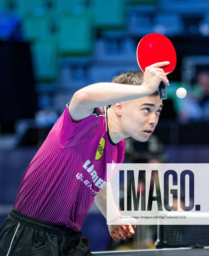 Kay Stumper of SV Muelhausen, Germany (photo ms1298b) at the 2026 European Table Tennis Championships in Ljubljana LJUBLJANA, SLOVENIA, OCTOBER 11, 2026 Kay Stumper Post SV Muelhausen, Germany (photo ms1298b) in action at the European Table Tennis Championships at Stozice Arena, Ljubljana, Slovenia. Photo by Manfred Schillings. Ljubljana, Stozice Arena, Slovenia