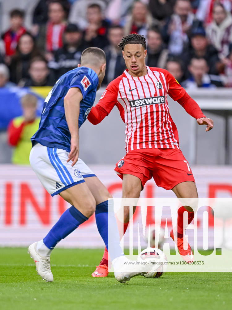 Hasan Kurucay of FC Schalke 04 and Derry Scherhant of SC Freiburg battle for the ball during the Bundesliga match between Sport Club Freiburg and FC Schalke 04 at Europa-Park Stadium on October 11, 2026, in Freiburg im Breisgau, Germany Photo by Harry Langer DeFodi Images Hasan Kurucay of FC Schalke 04 and Derry Scherhant of SC Freiburg battle for the ball during the Bundesliga match between Sport Club Freiburg and FC Schalke 04 at Europa Park Stadium on October 11, 2026, in Freiburg im Breisgau, Germany. Photo by Harry Langer, DeFodi Images. DFB and DFL regulations prohibit any use of photographs as image sequences and or quasi-video. Photo by Harry Langer, DeFodi Images. DFB and DFL regulations prohibit any use of photographs as imSEQUENCES AND OR QUASI-VIDEO