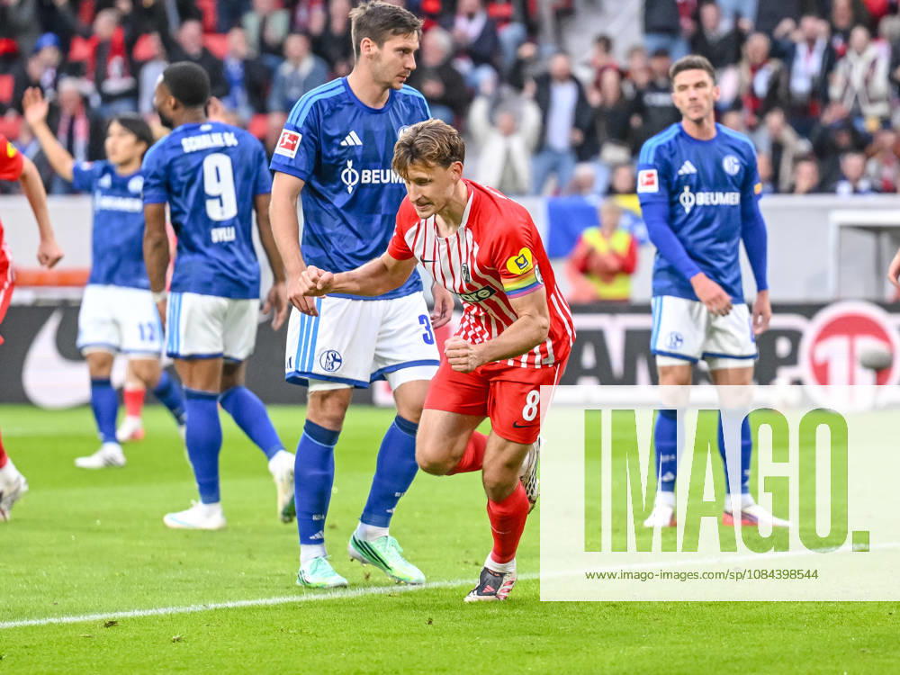 Maximilian Eggestein of SC Freiburg celebrates after scoring his team s first goal, making the score 1–0, during the Bundesliga match between Sport Club Freiburg and FC Schalke 04 at Europa-Park Stadium on October 11, 2026, in Freiburg im Breisgau, Germany. Photo by Harry Langer, DeFodi Images. Maximilian Eggestein of SC Freiburg celebrates after scoring his team’s first goal during the Bundesliga match between Sport Club Freiburg and FC Schalke 04 at Europa Park Stadion on October 11, 2026, in Freiburg im Breisgau, Germany. Photo by Harry Langer, DeFodi Images. DFB and DFL regulations prohibit any use of photographs as image sequences and or quasi-video. Photo by Harry Langer, DeFodi Images. DFB and DFL regulations prohibit any use of photographs as imSEQUENCES AND OR QUASI-VIDEO