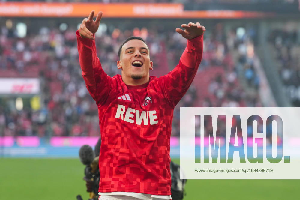 Men s, Soccer, Bundesliga 1, 1. FC Köln vs. Borussia Mönchengladbach, 2026–2027 season, RheinEnergieSTADION: Said El Mala of 1. FC Köln, 10, celebrates the victory. DFB regulations prohibit any use of photographs as image sequences and or quasi-video.