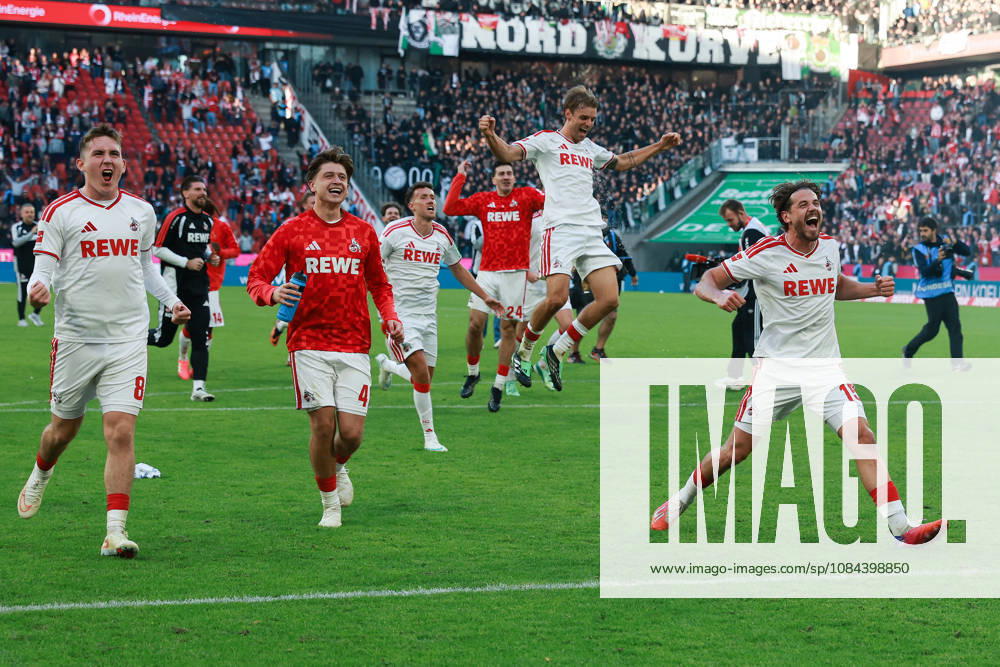 1 Bundesliga 26 27 1 FC Cologne vs. Borussia Mönchengladbach on October 11, 2026, at the RheinEnergieSTADION in Cologne. Celebrations and joy over the derby victory, including from Isak Johannesson (Cologne 8) and Imad Rondic (Cologne 15). MH