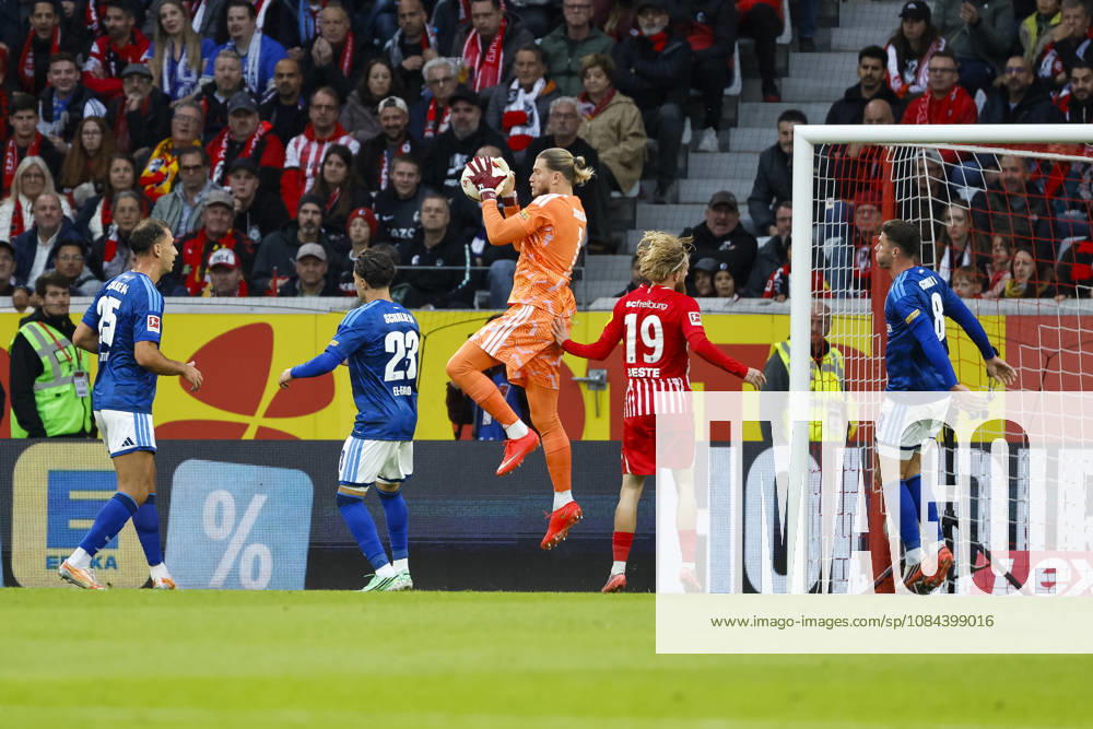 In the penalty area of FC Schalke 04, Germany, soccer, Bundesliga 1, Matchday 5, 2026–2027, SC Freiburg vs. FC Schalke 04, October 11, 2026, Freiburg im Breisgau, Europa-Park Stadium, Germany