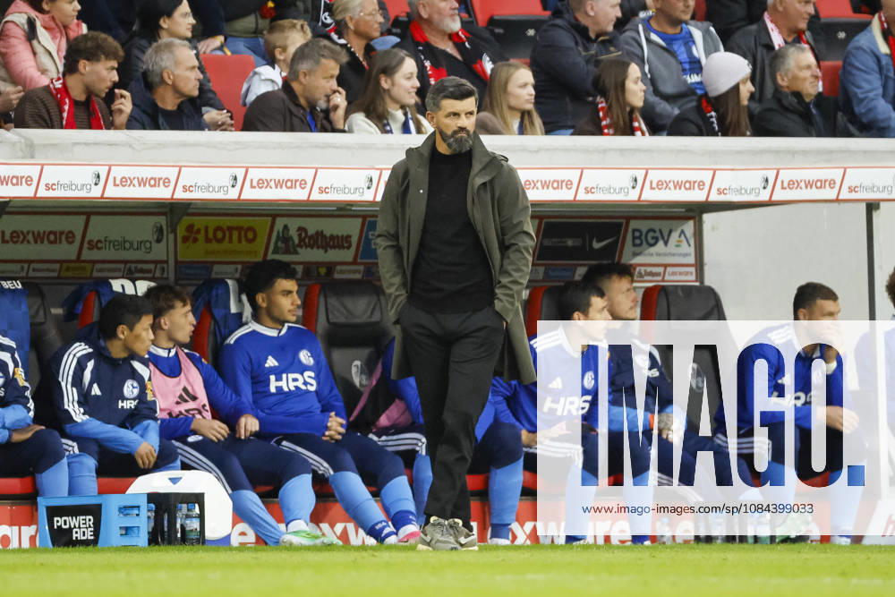 Miron Muslic, FC Schalke, Coach, Germany, Soccer, Bundesliga 1, Matchday 5, 2026–2027, SC Freiburg vs. FC Schalke 04, October 11, 2026, Freiburg im Breisgau, Europa-Park Stadium, Germany