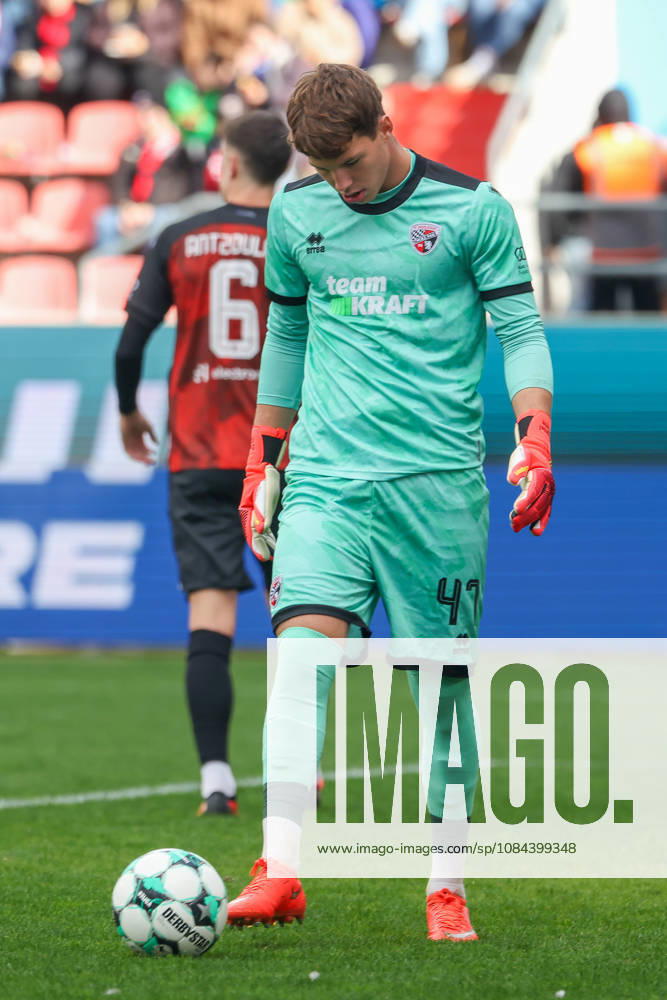 Ingolstadt, Germany, October 11, 2026; 3rd League 2026–2027, Matchday 8: FC Ingolstadt 04 vs. SV Wehen Wiesbaden. Pictured: Goalkeeper David Klein (FCI). DFB and DFL regulations prohibit any use of photographs as image sequences and or quasi-video.