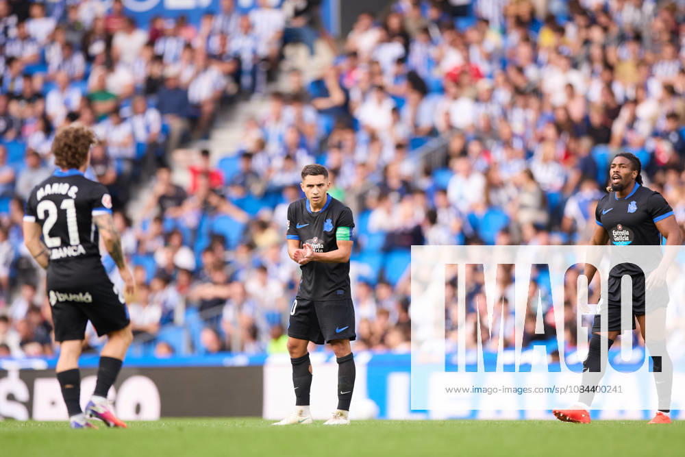 Yeremay Hernandez of RC Deportivo de A Coruna celebrates after scoring the team s second goal during the LaLiga EA Sports match between Real Sociedad and RC Deportivo de A Coruna at Anoeta on October 11, 2026, in San Sebastian, Spain. Real Sociedad V RC Deportivo De La Coruna - La Liga EA Sports - ZUMAa181 20261011_zaa_a181_138