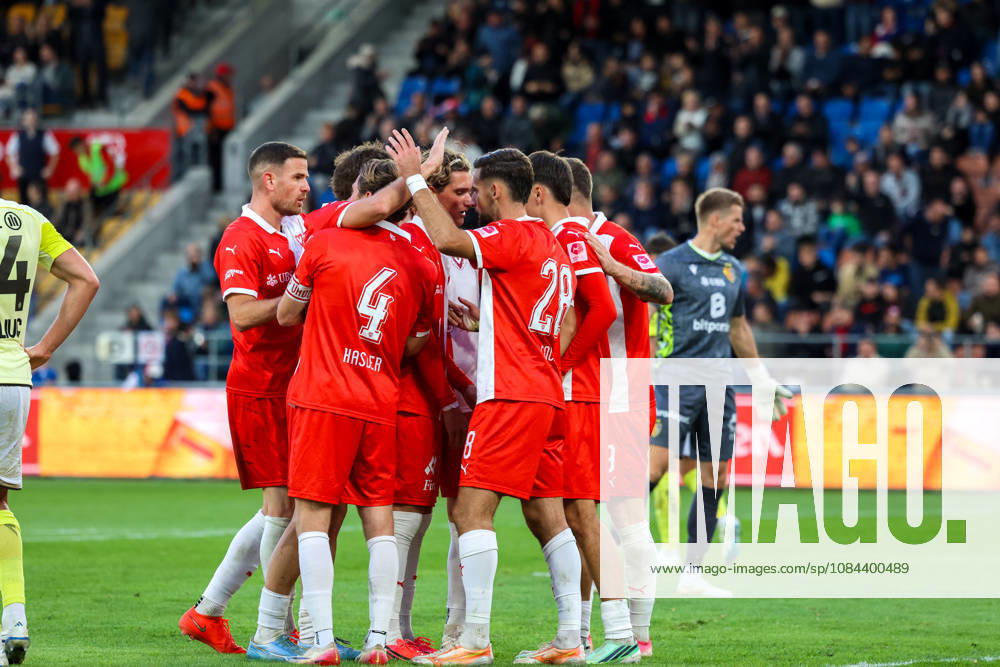 Soccer Liechtenstein Brack Super League 2026–2027, Matchday 10, October 11, 2026, 4:30 p.m. FC Vaduz vs. FC Basel 1893 Rheinpark Stadium, Vaduz, Liechtenstein Goal celebration 3–0 FC Vaduz Vaduz Rheinpark Stadium, Vaduz, Liechtenstein