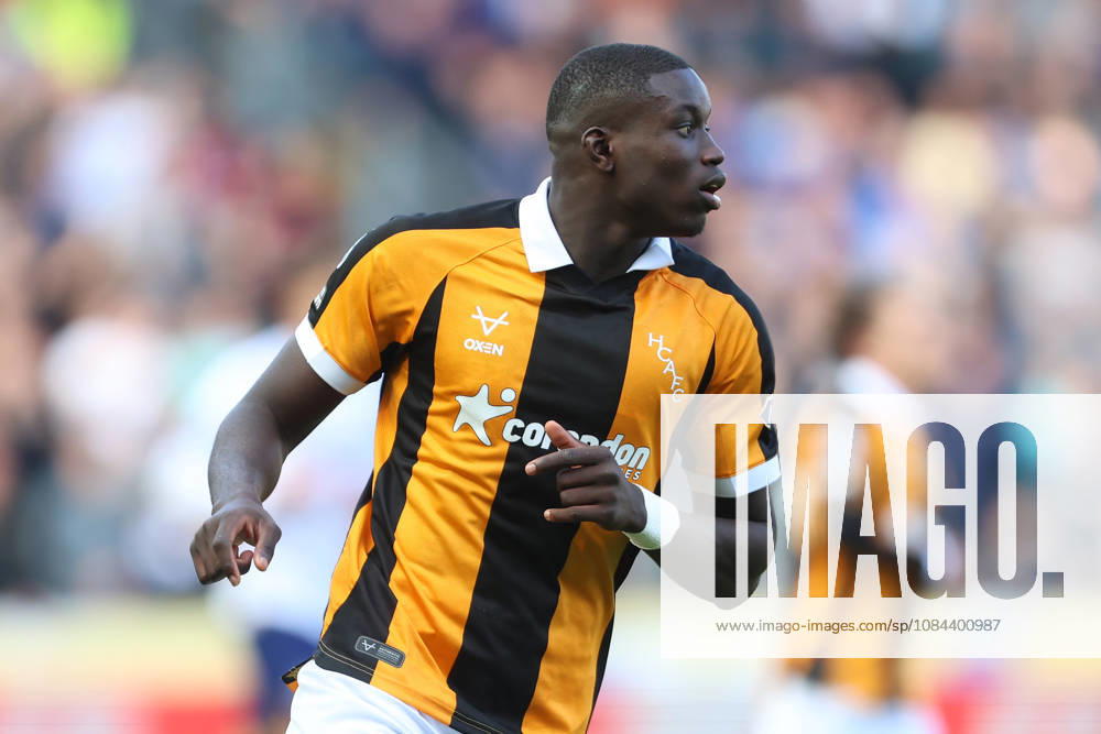 11th October 2026; MKM Stadium, Hull, England; Premier League Football, Hull City versus Everton; Nobel Mendy of Hull City DavexLofthouse