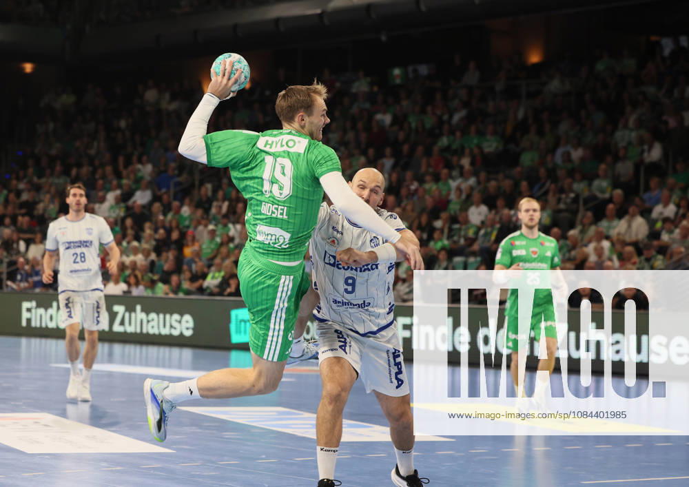 GER HBL 2026–2027 Season: Füchse Berlin vs. TBV Lemgo, October 11, 2026, MAX SCHMELING HALLE, Berlin; Mathias GIDSEL (Füchse Berlin) 19, Christian O SULLIVAN (TBV Lemgo Lippe) 9