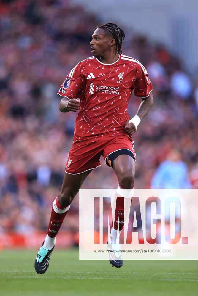 Liverpool gegen Manchester City, 11. Oktober 2026, Premier League, Liverpool gegen Manchester City, Jeremy Jacquet von Liverpool, Foto: Simon Stacpoole, Offside, Liverpool, Großbritannien