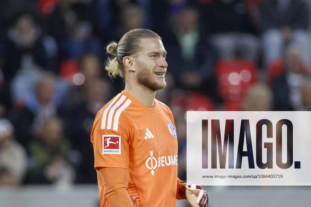 Loris Karius, FC Schalke 01, facial expressions, emotion, Germany, soccer, Bundesliga 1, Matchday 5, 2026–2027, SC Freiburg vs. FC Schalke 04, October 11, 2026, Freiburg im Breisgau, Europa-Park Stadium, Germany