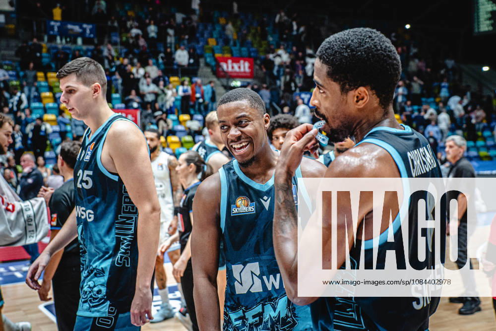 easyCredit BBL Bundesliga Basketball, Frankfurt Skyliners vs. Veolia Towers Hamburg, Jacob Knauf (Skyliners Frankfurt), Isaiah Swope (Skyliners Frankfurt), William Christmas (Skyliners Frankfurt), Frankfurt am Main