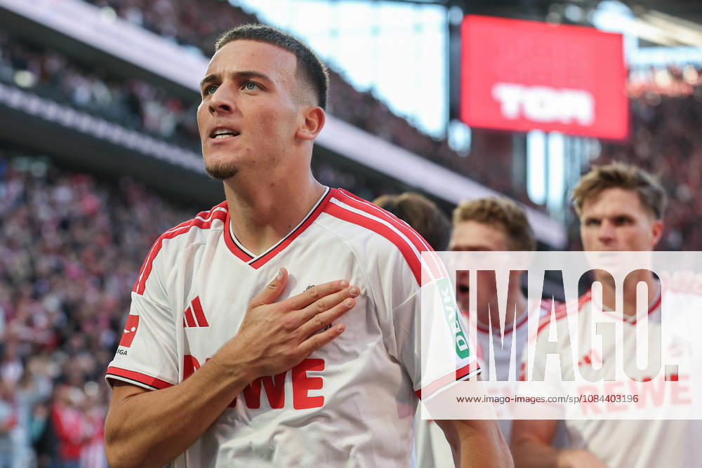 1 Bundesliga 26 27 1 FC Cologne vs. Borussia Mönchengladbach on October 11, 2026, at the RheinEnergieSTADION in Cologne Cheers, goal celebrations, Goal scorers, goal scorer Said El Mala; Cologne 10 celebrates after his goal to make it 2–1 MH