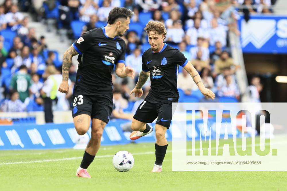 ESP LaLiga EA Sports Real Sociedad RC Deportivo La Coruna Mario Soriano of RC Deportivo during the LaLiga EA Sports match between Real Sociedad and RC Deportivo played at Anoeta Stadium in Gipuzkoa on October 11, 2026, in Spain. Spanish Soccer