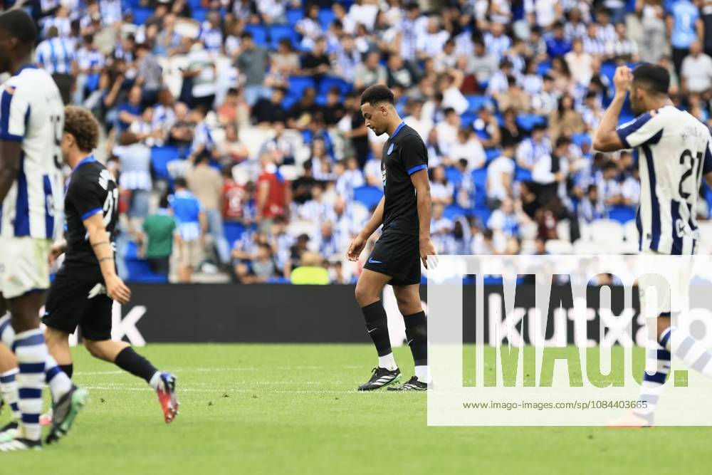 ESP LaLiga EA Sports Real Sociedad RC Deportivo La Coruna Bright Ede of RC Deportivo during the LaLiga EA Sports match between Real Sociedad RC and Deportivo played at Anoeta Stadium in Gipuzkoa on October 11, 2026, in Spain. Spanish Soccer