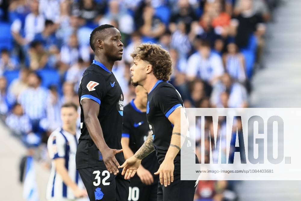 ESP LaLiga EA Sports Real Sociedad RC Deportivo La Coruna Bil Nsongo of RC Deportivo during the LaLiga EA Sports match between Real Sociedad and RC Deportivo played at Anoeta Stadium in Gipuzkoa on October 11, 2026, in Spain. Spain Soccer