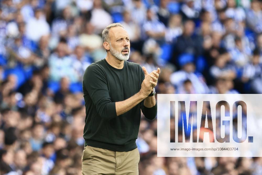 ESP LaLiga EA Sports Real Sociedad RC Deportivo La Coruna Pellegrino Matarazzo of Real Sociedad during the LaLiga EA Sports match between Real Sociedad RC and Deportivo played at Anoeta Stadium in Gipuzkoa on October 11, 2026, in Spain. Spanish Soccer