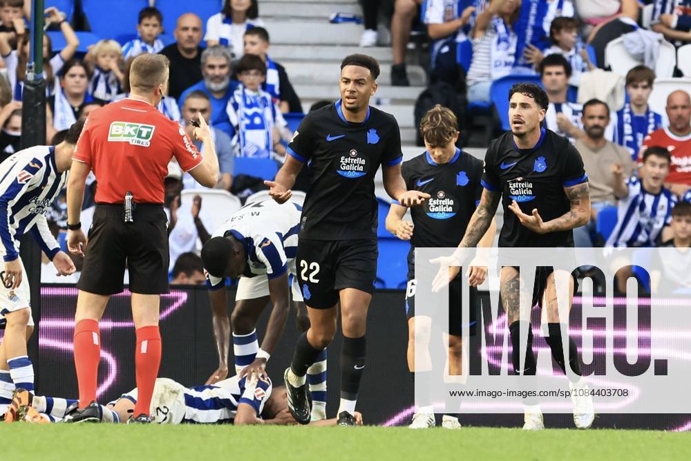 ESP LaLiga EA Sports Real Sociedad RC Deportivo La Coruna Bright Ede of RC Deportivo during the LaLiga EA Sports match between Real Sociedad RC Deportivo and RC Deportivo held at Anoeta Stadium in Gipuzkoa on October 11, 2026, in Spain. Spanish Soccer