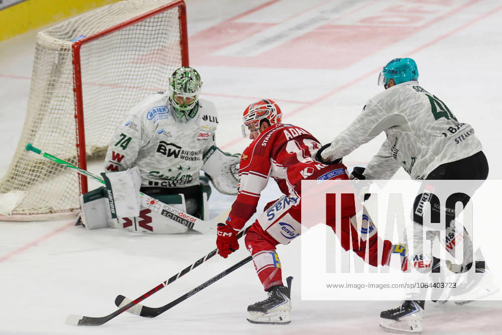 Sahnpark Crimmitschau, October 11, 2026; 2026–27 Season; Ice Hockey; 2nd Bundesliga; Regular Season; Game 8; Saxony Ice Arena; Saxony Derby; Eispiraten vs. Eispiraten Bietigheim Steelers; Collin Adams; EPC (red); Tim Schüle; Bietigheim; and Goaliegoalie Kevin Reich Crimmitschau Saxony Germany