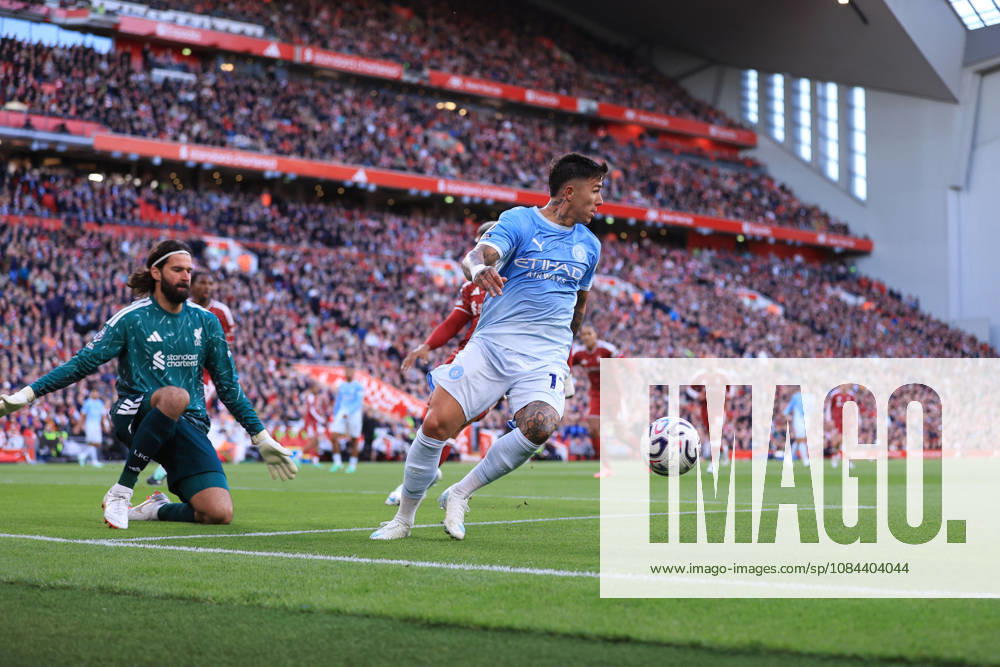 Liverpool gegen Manchester City, 11. Oktober 2026, Premier League, Liverpool gegen Manchester City, Enzo Fernández von Manchester City, Foto: Simon Stacpoole, Abseits, Liverpool, Großbritannien