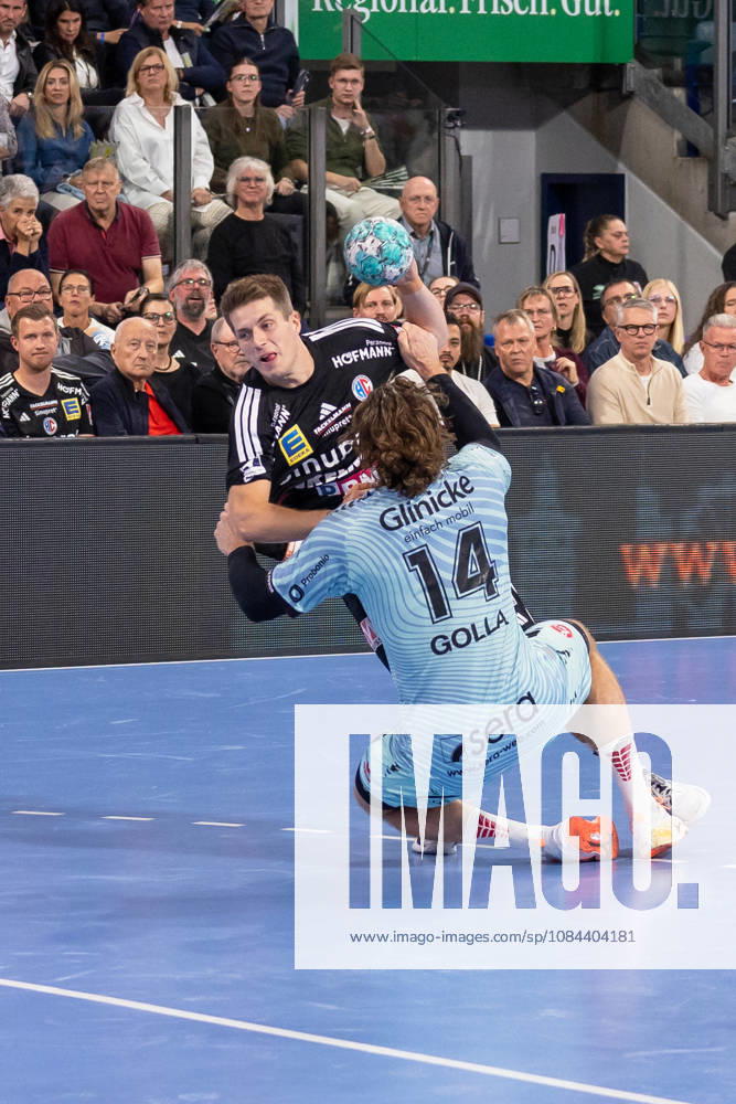 Viggo Kristjansson, HC Erlangen, 73, Johannes Golla, MT Melsungen, 14, Head-to-head matchup, GER, HC Erlangen vs. MT Melsungen, Handball, Opel Handball Bundesliga, Matchday 8, 2026–2027 season, October 11, 2026, Germany, HC Erlangen vs. MT Melsungen, Handball, Opel Handball Bundesliga, Matchday 8, 2026–2027 season, October 11, 2026, Nuremberg