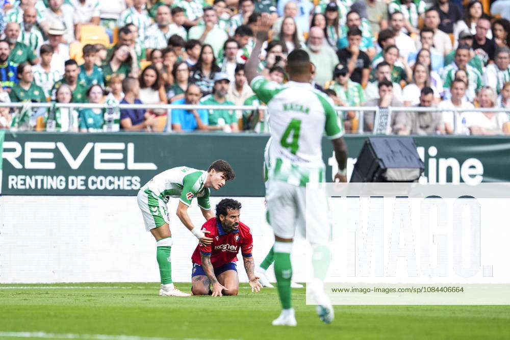 Ruben Garcia of CA Osasuna laments during the Spanish league, LaLiga EA Sports, football match played between Real Betis and CA Osasuna at La Cartuja stadium on October 11, 2026, in Sevilla, Spain. Real Betis V CA Osasuna - LaLiga EA Sports - ZUMAa181 20261011_zaa_a181_198