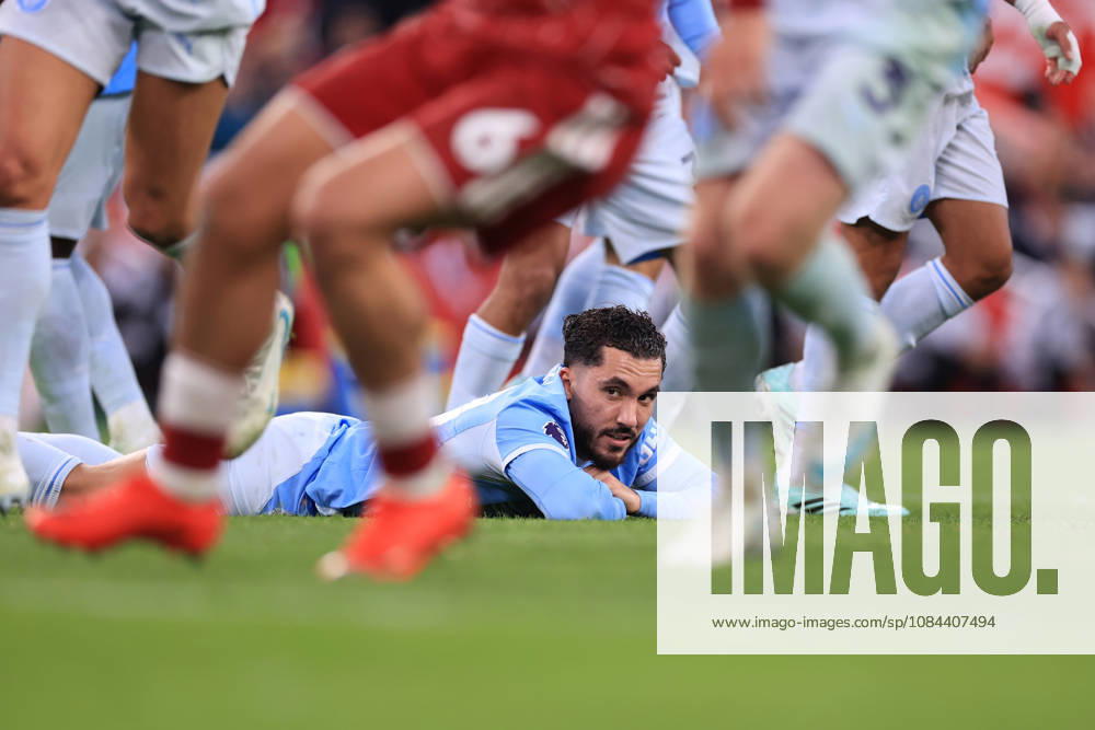 Liverpool gegen Manchester City, 11. Oktober 2026, Premier League, Liverpool gegen Manchester City, Rayan Cherki von Manchester City, Foto: Simon Stacpoole, Abseits, Liverpool, Großbritannien