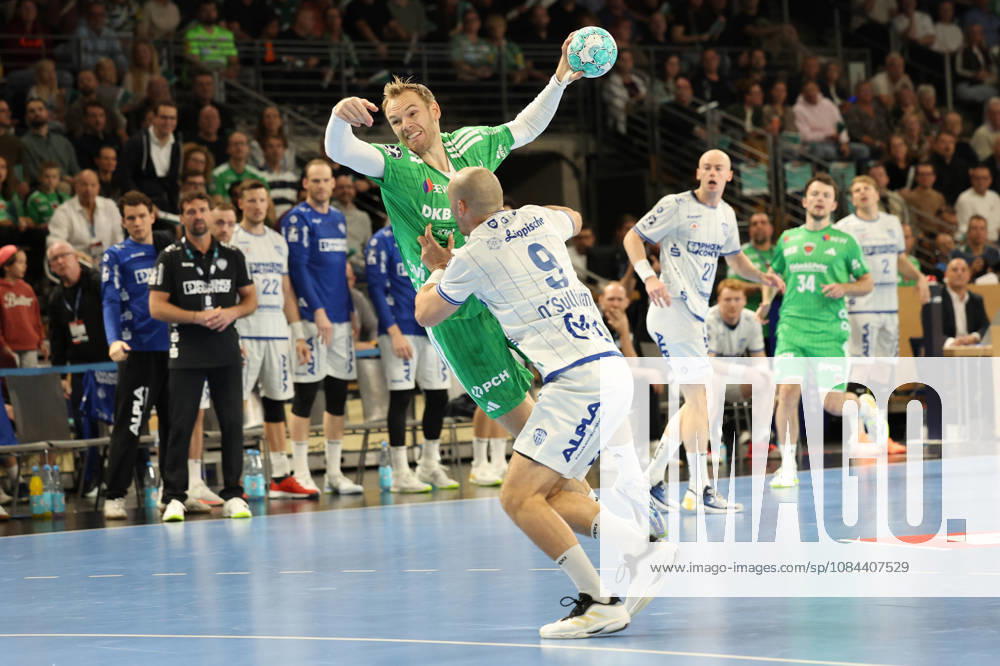 Handball, Opel HBL, 2026–2027 Season, 1 HBL, Füchse Berlin vs. TBV Lemgo Lippe, Max Schmeling Hall, Mathias Gidsel (Füchse Berlin), 19 goals against Christian O’Sullivan (TBV Lemgo Lippe), 9 goals in attack, Berlin, Deutschkand