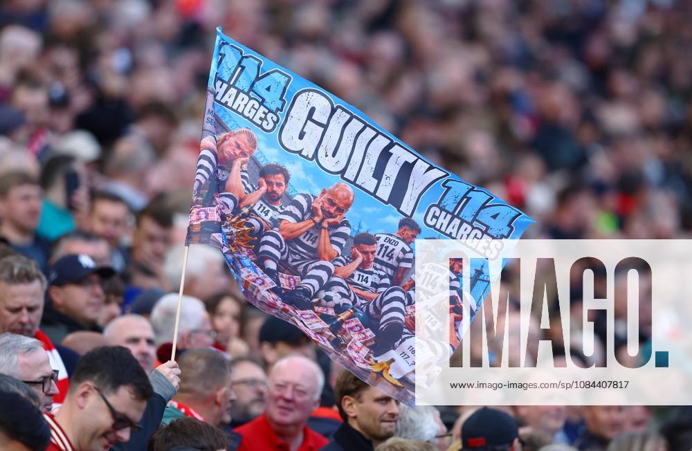 A Liverpool fan displays a guilty flag Liverpool v Manchester City, Premier League, Football, Anfield, Liverpool, UK - 11 Oct 2026Liverpool Anfield United Kingdom