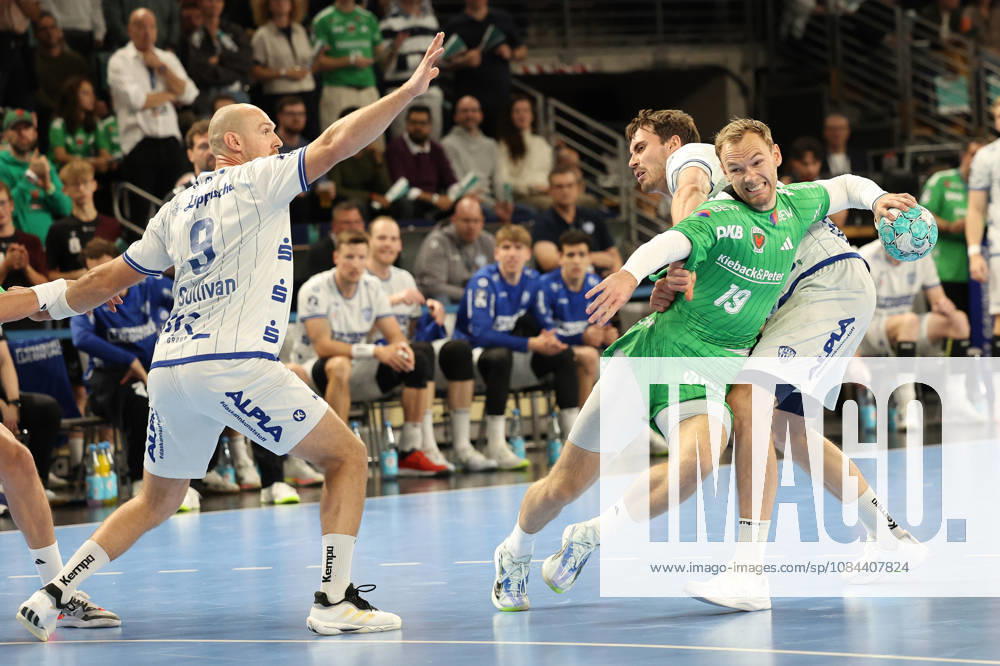 Handball, Opel HBL, 2026–2027 season, 1st HBL, Füchse Berlin vs. TBV Lemgo Lippe, Max Schmeling Hall, Mathias Gidsel (Füchse Berlin), No. 19 on offense, Berlin, Germany