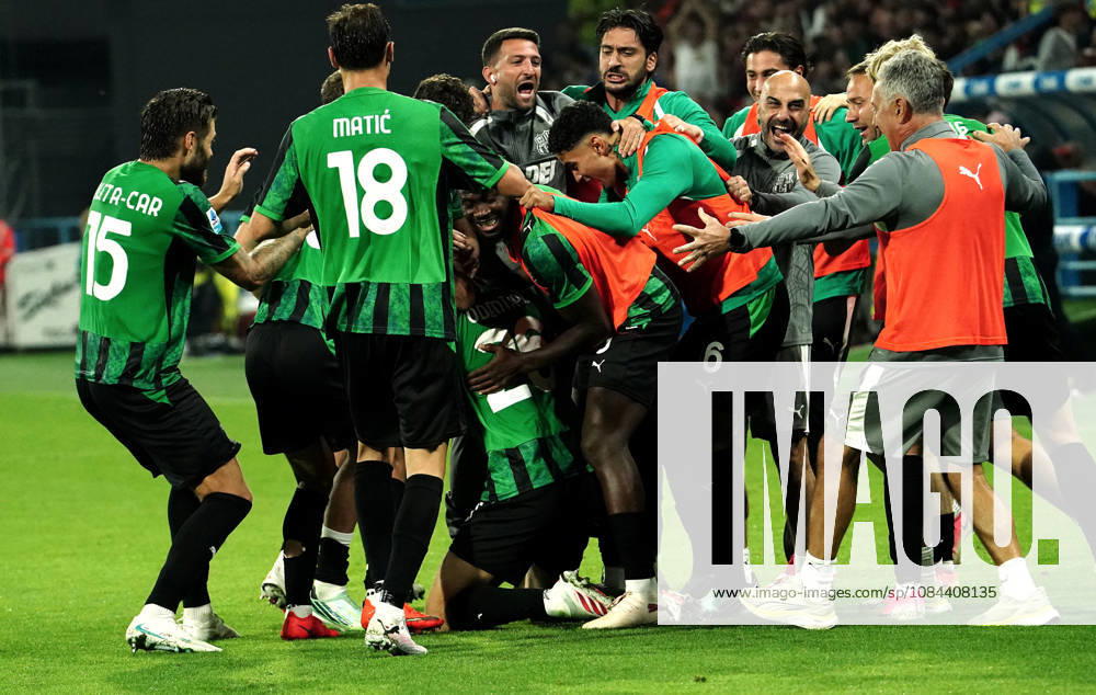 Foto IPP Albano Angilletta Reggio Emilia 11 10 2026 Calcio Campionato di serie A 2026 2027 Sassuolo - Milan nella foto: esultanza Sassuolo Italy Photo Press World Copyright italy ITALY