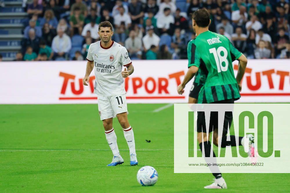 IPA89560368 - Milan s Christian Pulisic during the US Sassuolo vs. AC Milan Italian Serie A soccer match in Reggio Emilia, Italy, on October 11, 2026