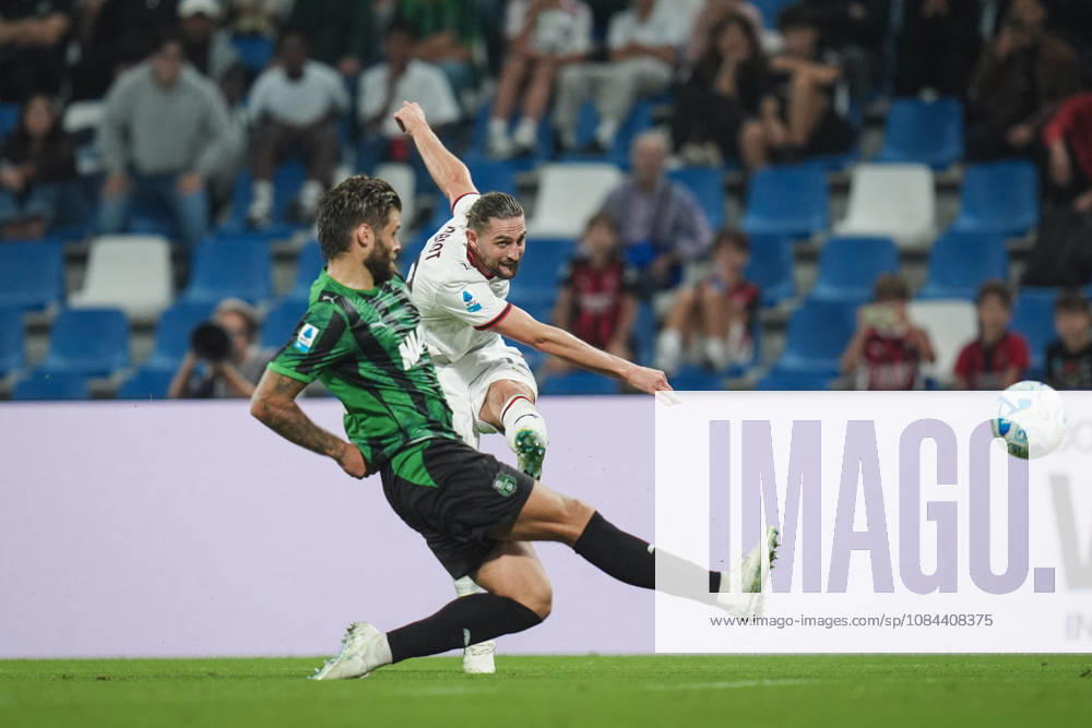 Milan s Adrien Rabiot goal 0-1 during the Serie A soccer match between Sassuolo and Milan at the Mapei Stadium in Reggio Emilia, north Italy - Sunday, October 11, 2026 -