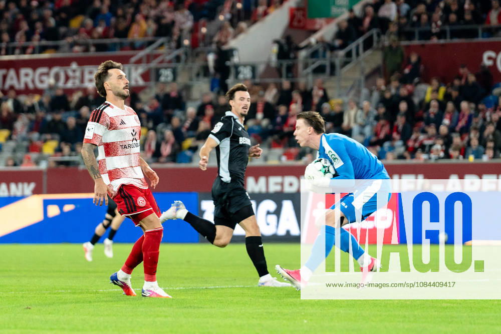 Germany 3rd Division 2026–2027: Fortuna Düsseldorf vs. SC Verl, Matchday 8, October 12, 2026, Merkur Spiel Arena, North Rhine-Westphalia; Timo Schlieck (SC Verl), 1; Fabian Schleusener (Fortuna Düsseldorf), 24