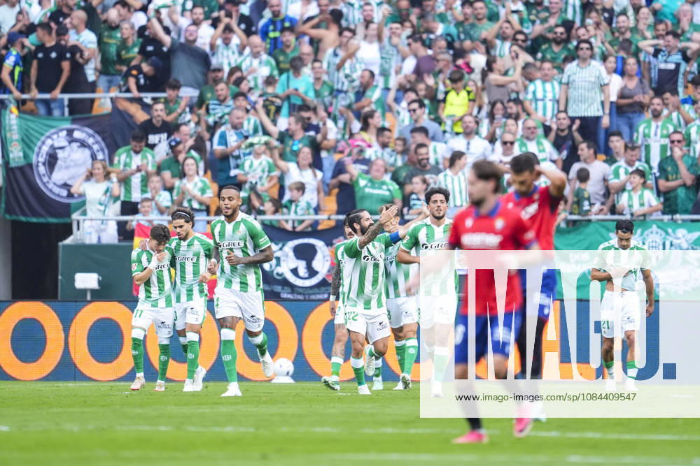 Francisco Alarcon Isco of Real Betis Balompie celebrates a goal during the Spanish league, LaLiga EA Sports, football match played between Real Betis and CA Osasuna at La Cartuja stadium on October 11, 2026, in Sevilla, Spain. Sevilla Spain - ZUMAa181 20261011_zaa_a181_199