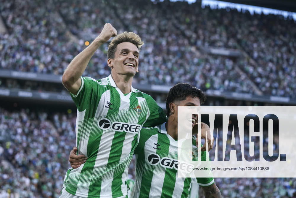 Diego Llorente of Real Betis Balompie celebrates a goal during the Spanish league, LaLiga EA Sports, football match played between Real Betis and CA Osasuna at La Cartuja stadium on October 11, 2026, in Sevilla, Spain. Real Betis V CA Osasuna - LaLiga EA Sports - ZUMAa181 20261011_zaa_a181_281