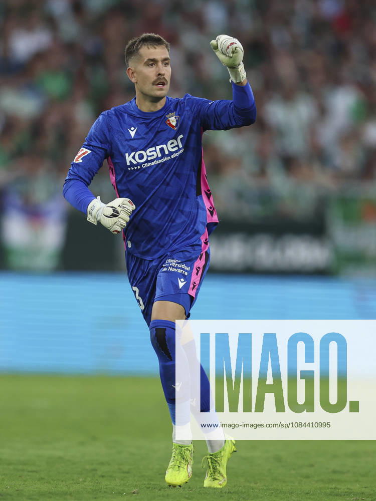 ESP: Real Betis - CA Osasuna. La Liga EA Sports. Matchday 8. Aitor Fernandez of CA Osasuna during the La Liga EA Sports match between Real Betis and CA Osasuna played at La Cartuja Stadium on Oct 11, 2026 in Sevilla, Spain. kpng