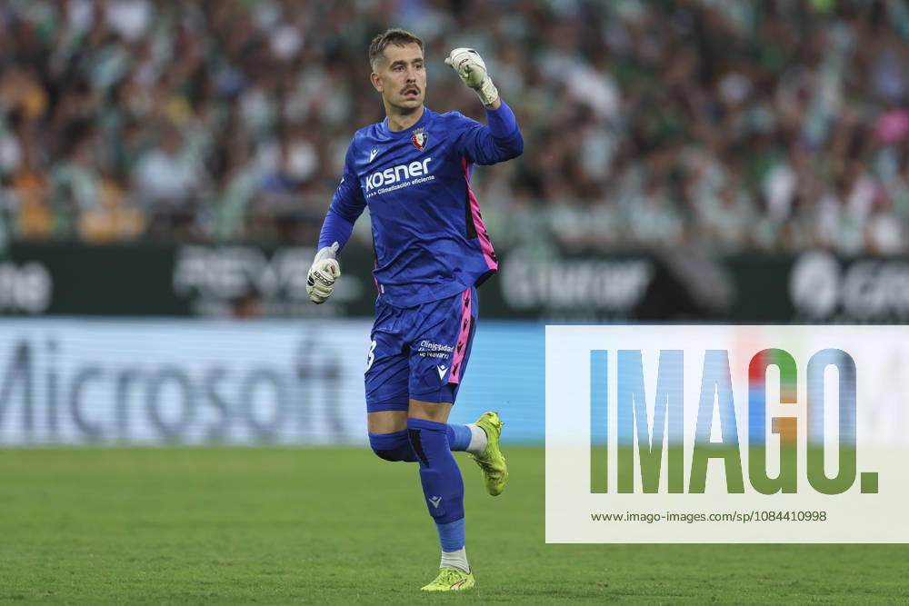 ESP: Real Betis - CA Osasuna. La Liga EA Sports. Matchday 8. Aitor Fernandez of CA Osasuna during the La Liga EA Sports match between Real Betis and CA Osasuna played at La Cartuja Stadium on Oct 11, 2026 in Sevilla, Spain. kpng