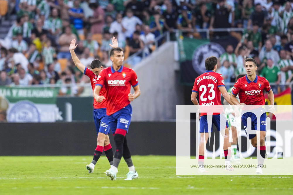 Raul Garcia of CA Osasuna celebrates a goal during the Spanish league, LaLiga EA Sports, football match played between Real Betis and CA Osasuna at La Cartuja stadium on October 11, 2026, in Sevilla, Spain. Real Betis V CA Osasuna - LaLiga EA Sports - ZUMAa181 20261011_zaa_a181_284