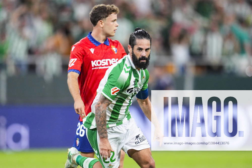 Francisco Alarcon Isco of Real Betis Balompie celebrates a goal during the Spanish league, LaLiga EA Sports, football match played between Real Betis and CA Osasuna at La Cartuja stadium on October 11, 2026, in Sevilla, Spain. Real Betis V CA Osasuna - LaLiga EA Sports - ZUMAa181 20261011_zaa_a181_295