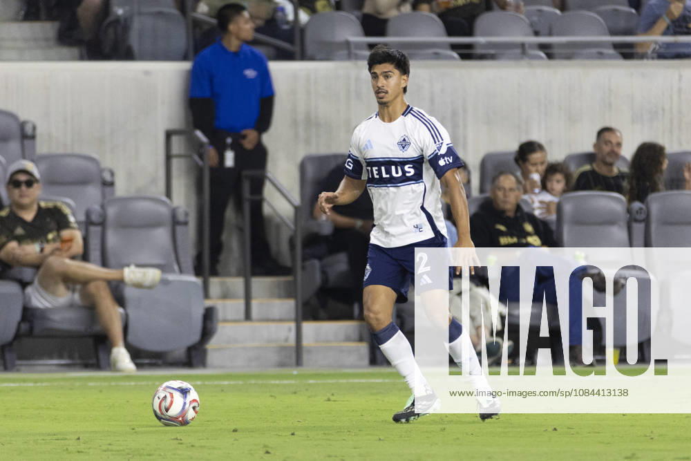 Vancouver Whitecaps centre back Mathias Laborda (2) in actions against the Los Angeles FC during a MLS, Fussball Herren, USA soccer game on Saturday, Oct. 10, 2026 in Los Angeles. Los Angeles USA - ZUMAc68_ 20261010_zaf_c68_097