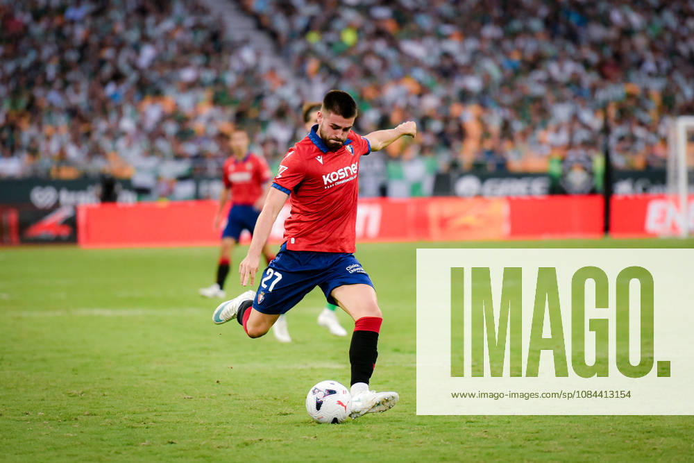 ESP LaLiga EA Sports Real Betis vs. CA Osasuna: Inigo Arguibide of Osasuna during the LaLiga EA Sports match between Real Betis and CA Osasuna played at Benito Villamarin Stadium in Seville on October 11, 2026, in Spain. Spanish Soccer