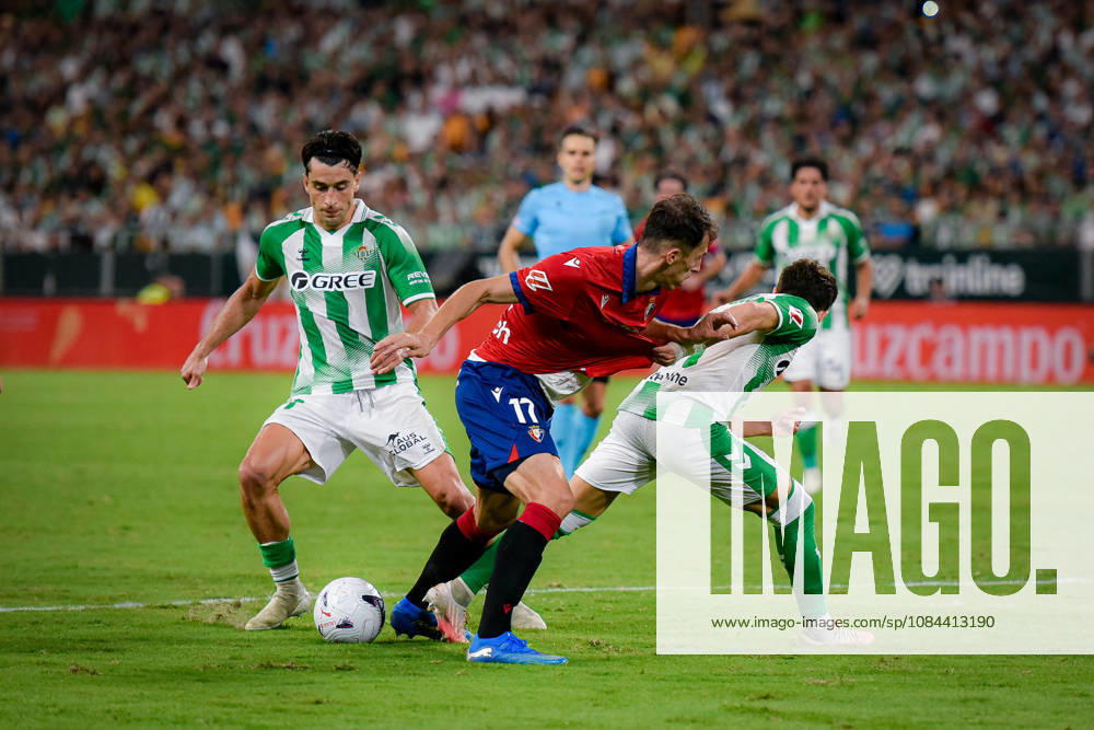 ESP LaLiga EA Sports Real Betis vs. CA Osasuna: Ante Budimir of Osasuna during the LaLiga EA Sports match between Real Betis and CA Osasuna played at Benito Villamarin Stadium in Seville on October 11, 2026, in Spain. Spanish Soccer